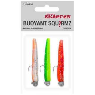 Korum Snapper Floatex Squirmz 7.5cm Ready Rigged - 